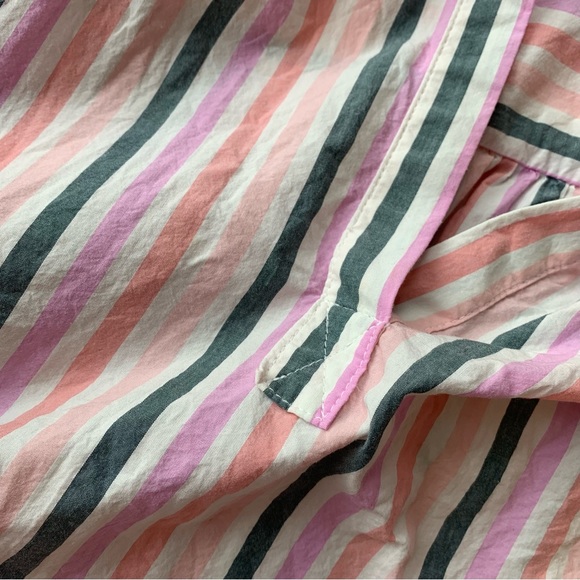 🌸SOLD🌸Universal Thread Striped Collared Short Sleeve Shirt - Picture 8 of 8